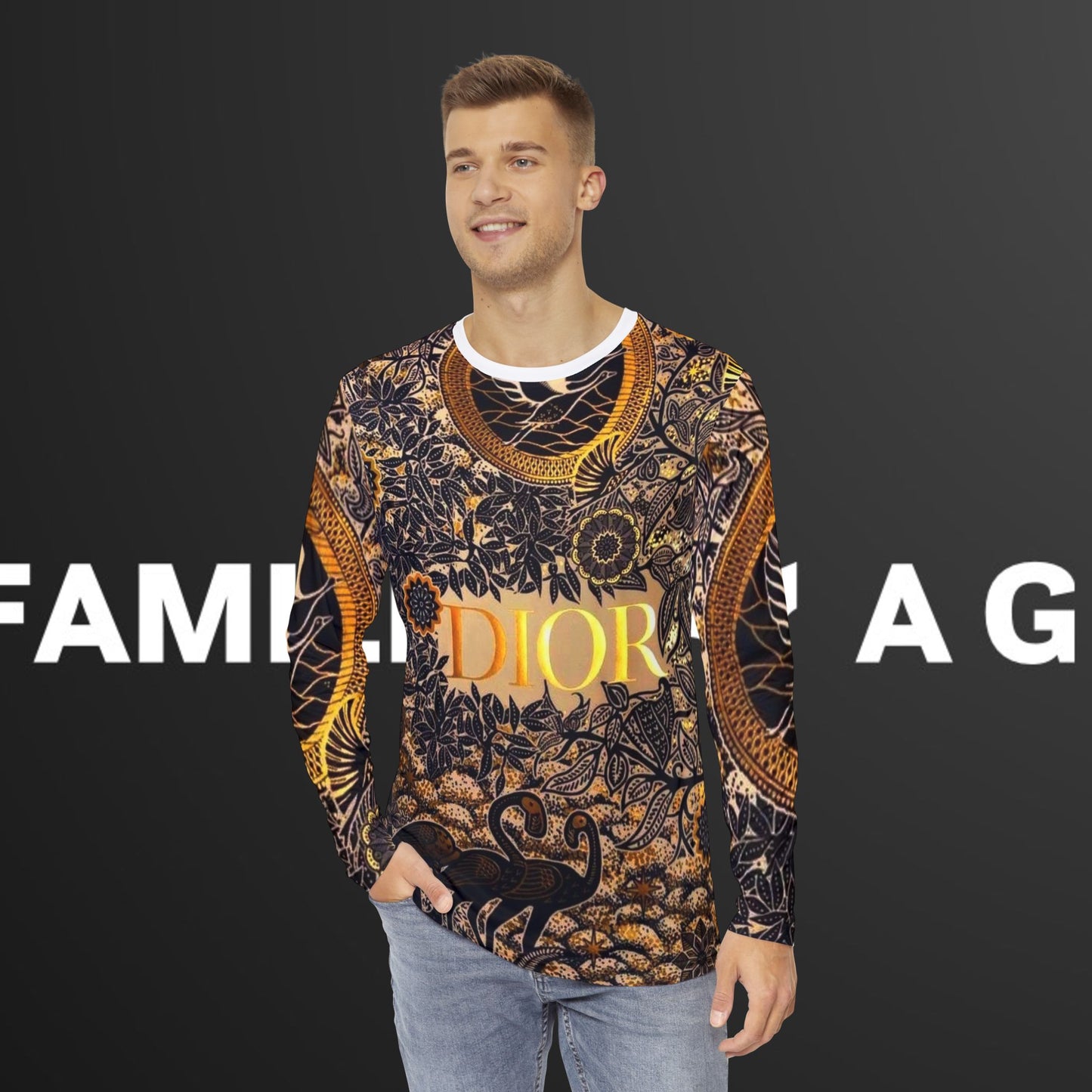 DIOR Men's Long Sleeve Shirt (AOP)