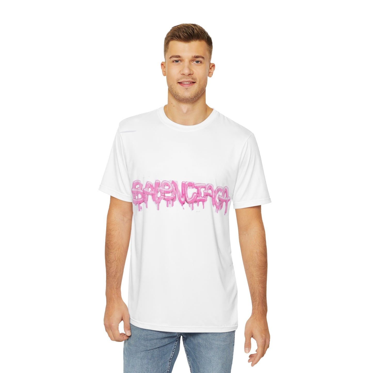 BALENCIAGA Men's Polyester Tee (AOP)
