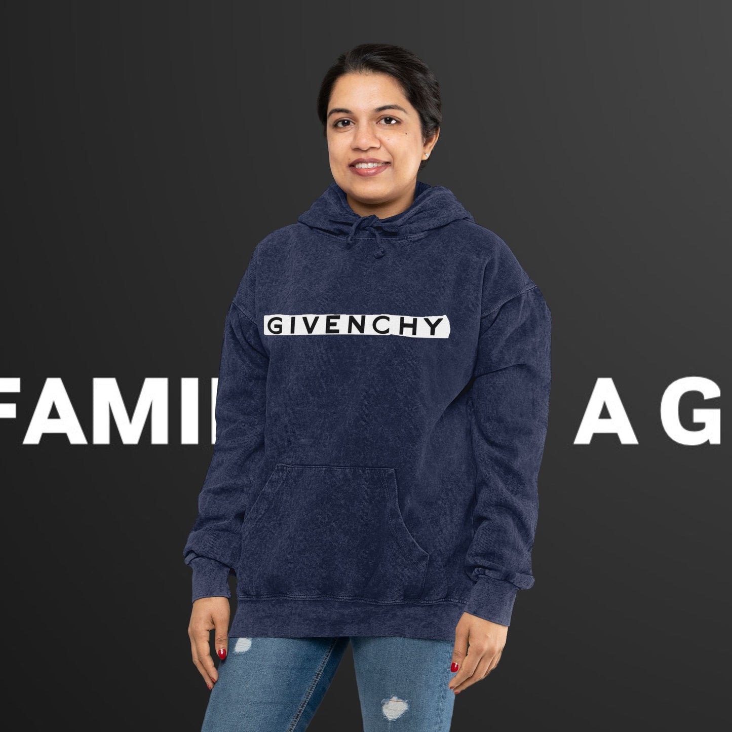 GIVENCHI Unisex Mineral Wash Hoodie