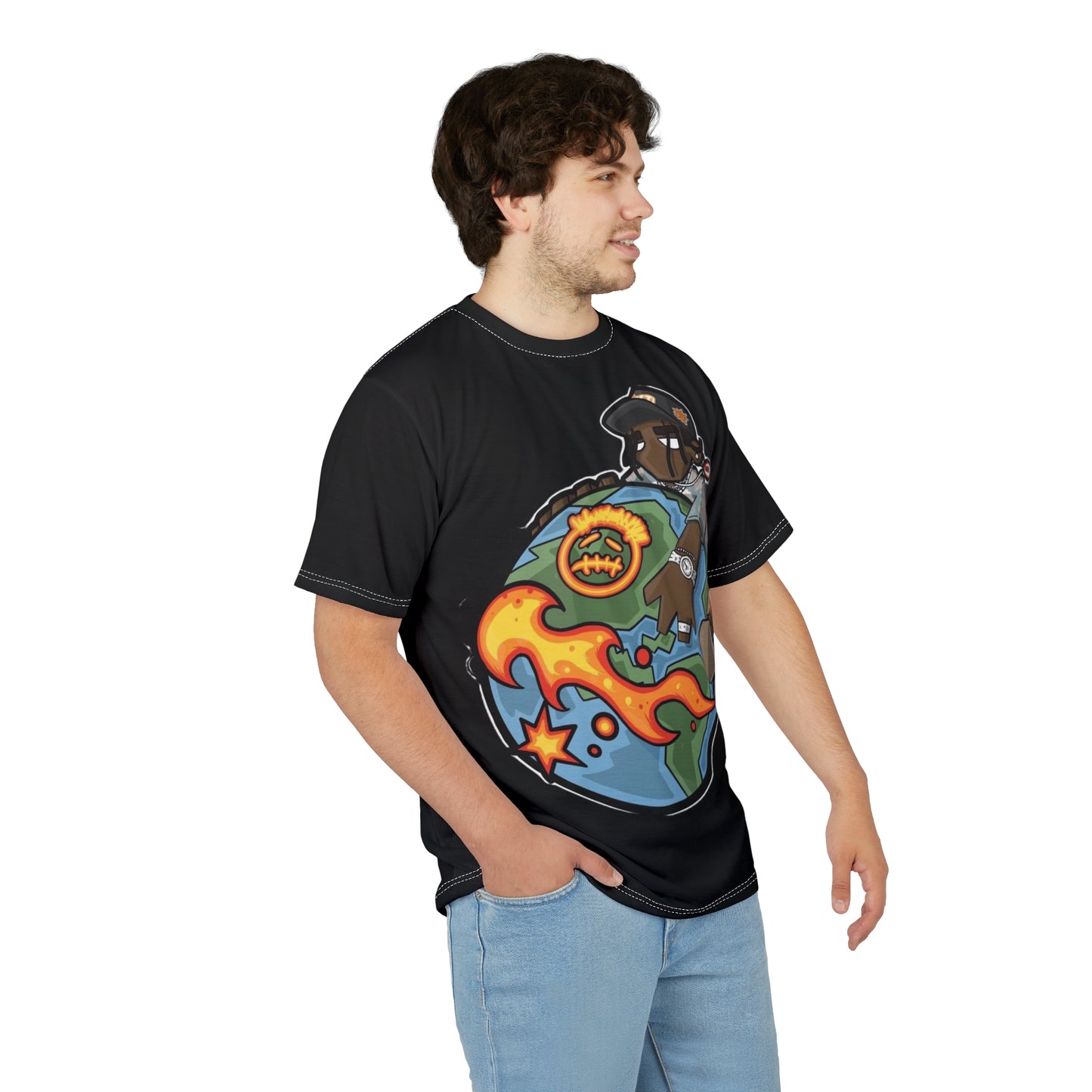 SWAG COLLECTION Urban Graphic Tee, Cool Streetwear, Unisex Casual Shirt, Trendy Summer Fashion, Unique Art Tee, Hip Hop Inspired Clothing