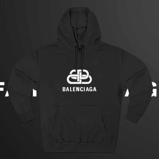 BALENCIAGA  Three-Panel Fleece Hoodie