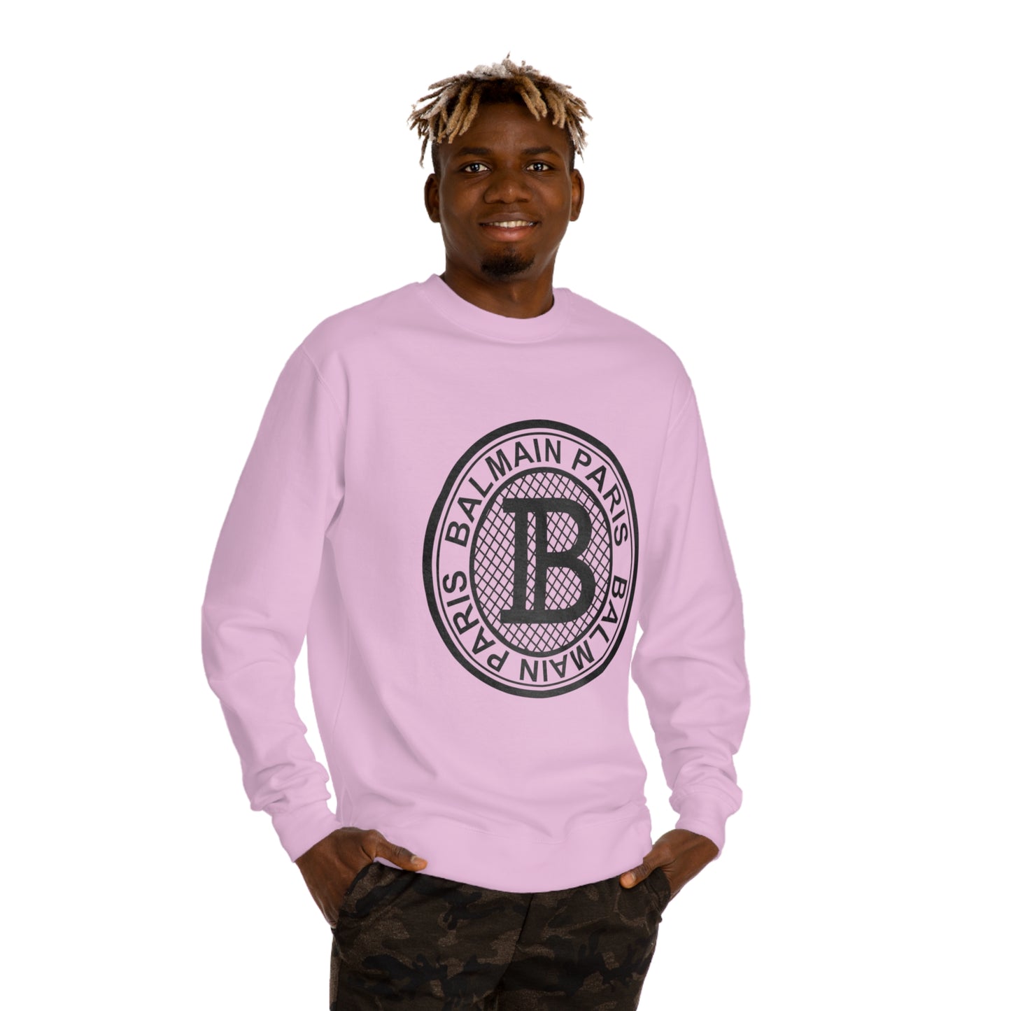 BALAMAIN Unisex Crew Neck Sweatshirt