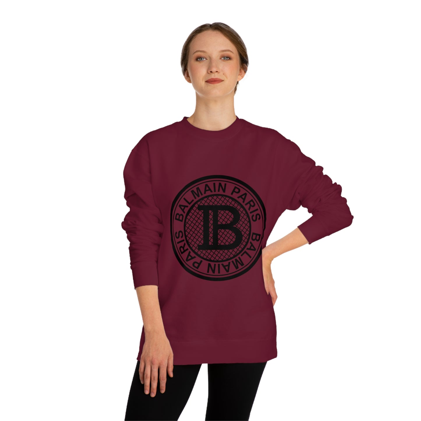 BALAMAIN Unisex Crew Neck Sweatshirt
