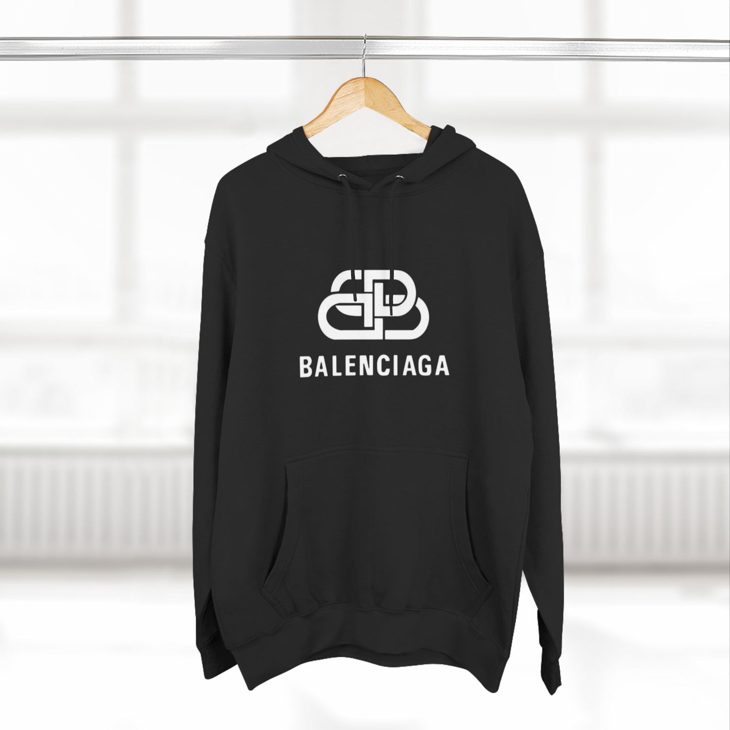 BALENCIAGA Three-Panel Fleece Hoodie