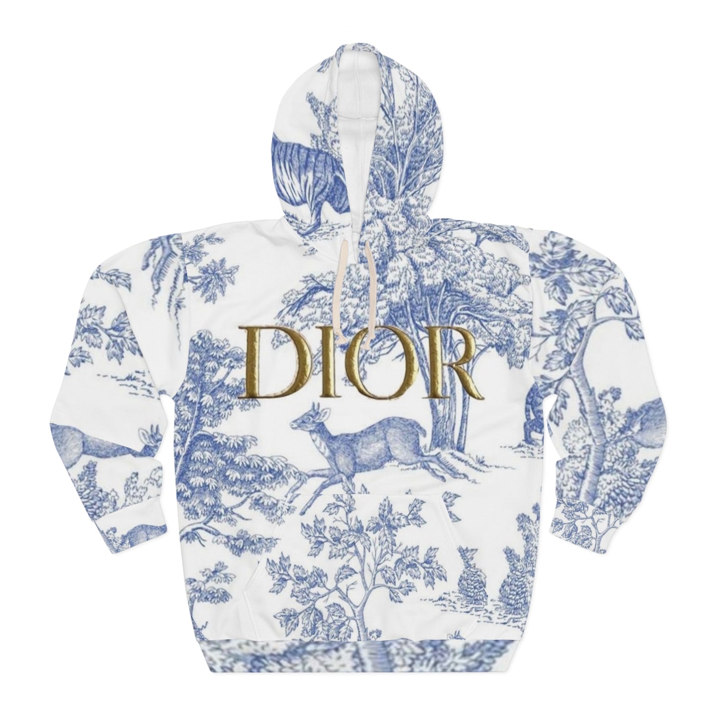 DIOR Unisex Pullover Hoodie (AOP)