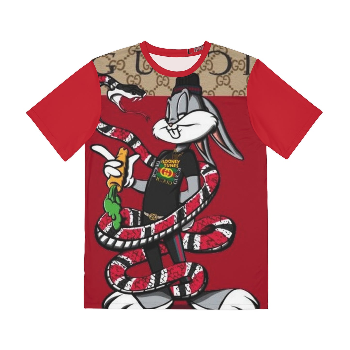 GUCCI Men's Polyester Tee (AOP)