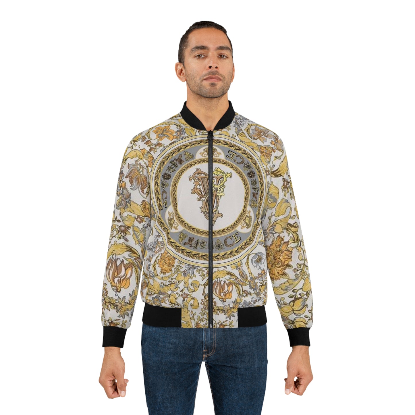 VERSACE Men's Bomber Jacket (AOP)