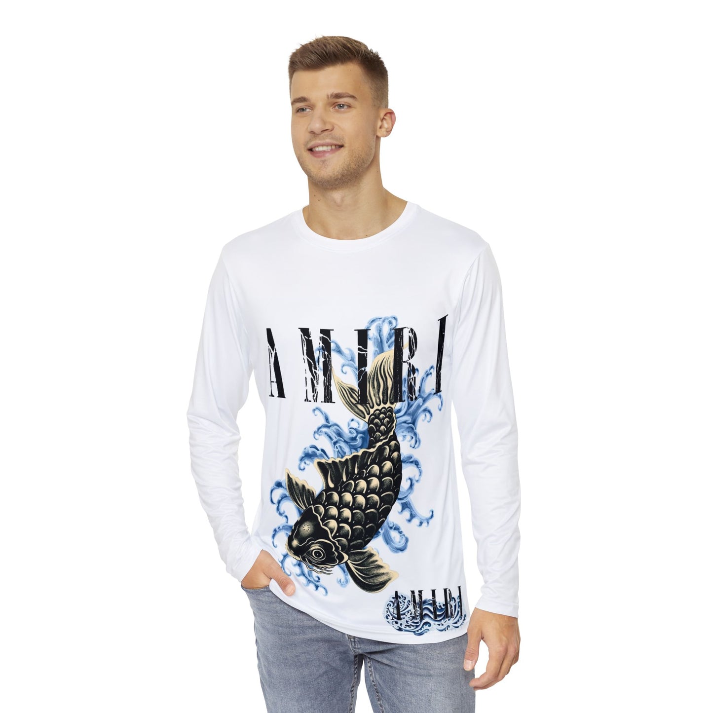AMIRI Men's Long Sleeve Shirt (AOP)