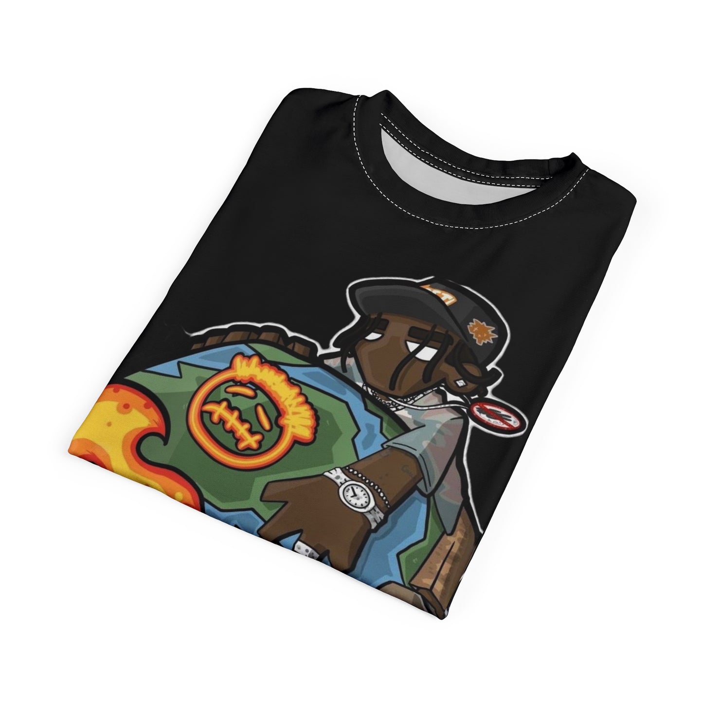 SWAG COLLECTION Urban Graphic Tee, Cool Streetwear, Unisex Casual Shirt, Trendy Summer Fashion, Unique Art Tee, Hip Hop Inspired Clothing