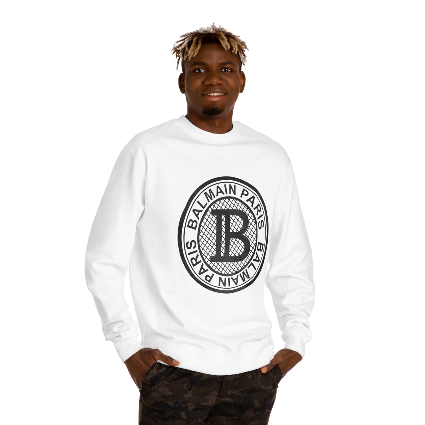 BALAMAIN Unisex Crew Neck Sweatshirt