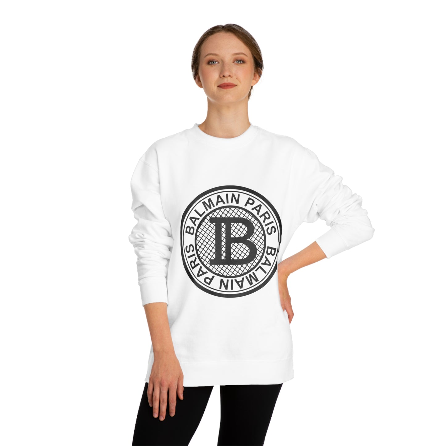 BALAMAIN Unisex Crew Neck Sweatshirt