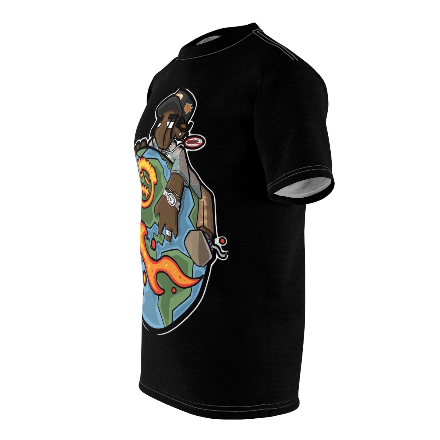 SWAG COLLECTION Urban Graphic Tee, Cool Streetwear, Unisex Casual Shirt, Trendy Summer Fashion, Unique Art Tee, Hip Hop Inspired Clothing