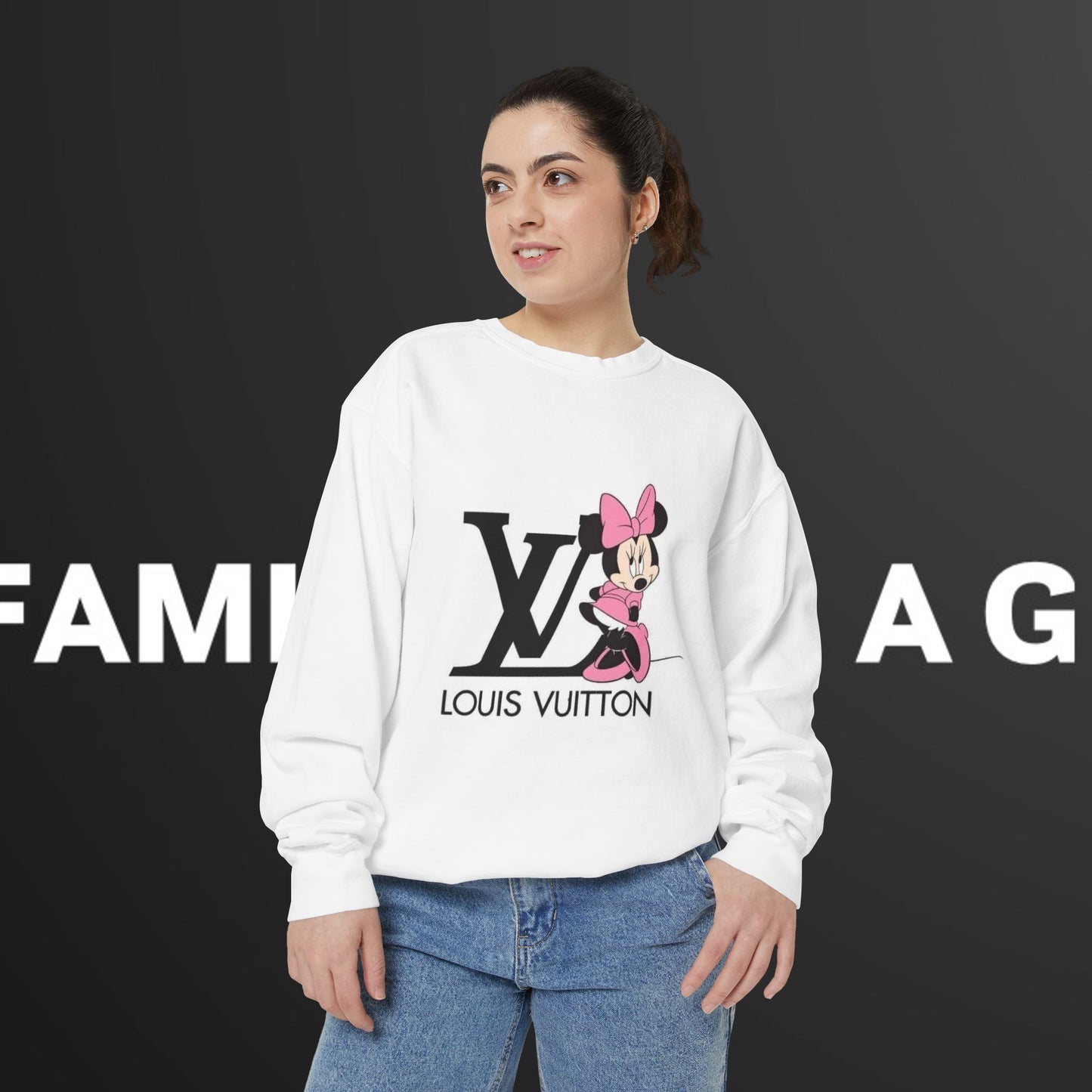 LOUIS VUITTON Wonmen Garment-Dyed Sweatshirt