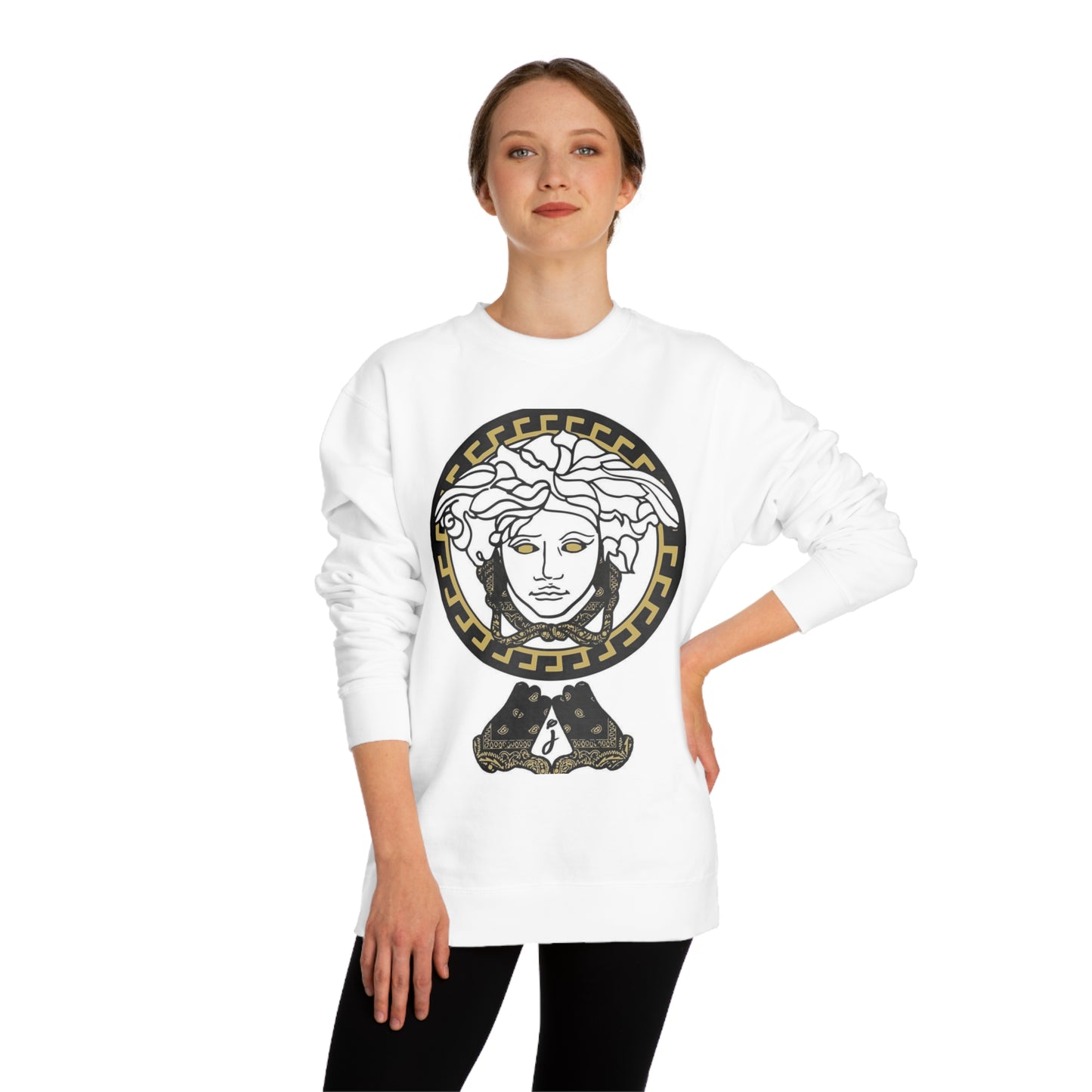 VERSACE Unisex Crew Neck Sweatshirt