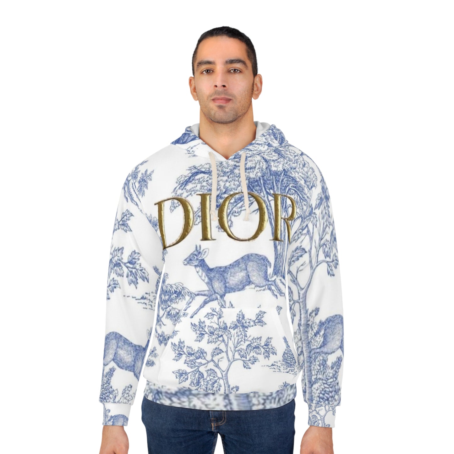 DIOR Unisex Pullover Hoodie (AOP)