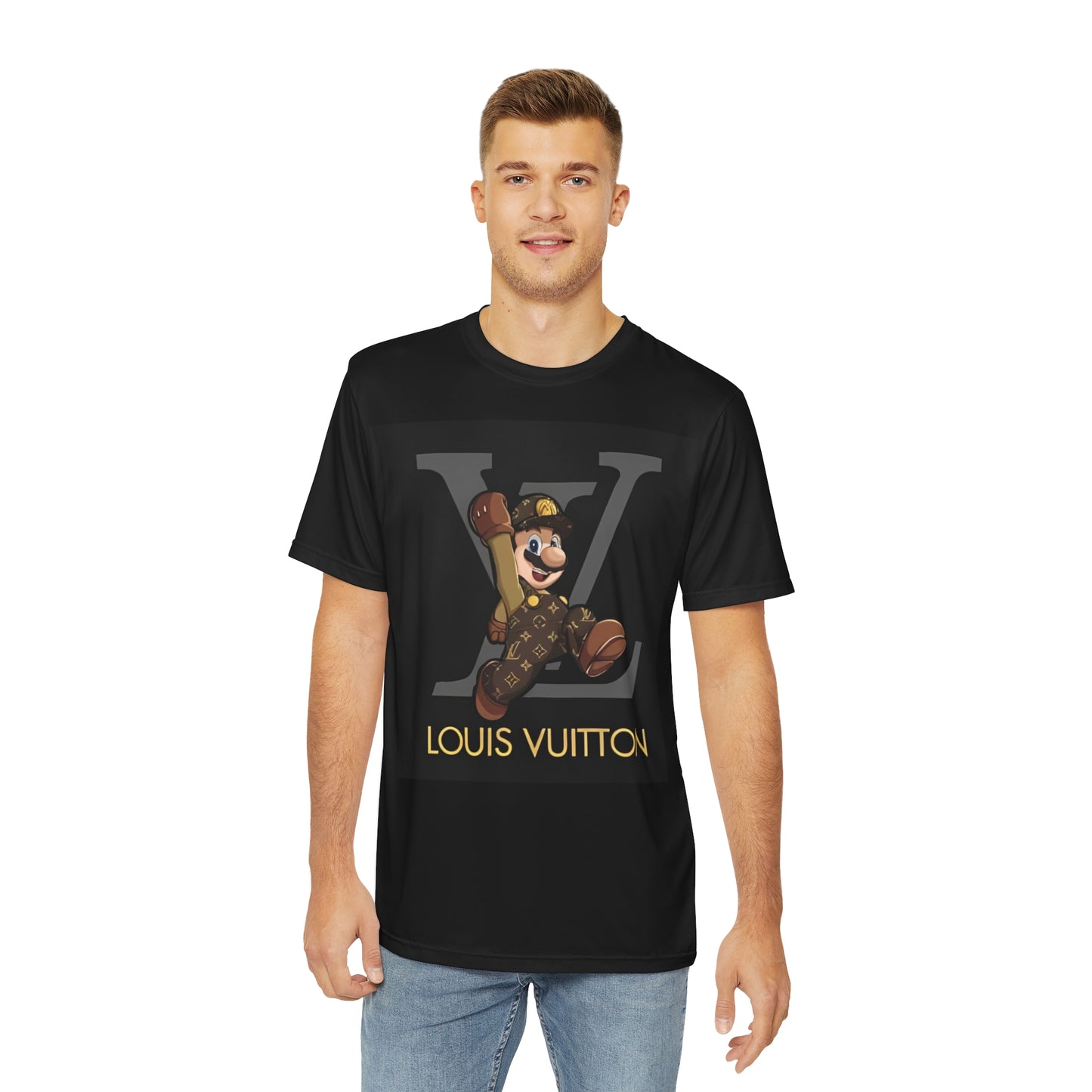 LOUIS VUITTON Men's Polyester Tee (AOP)