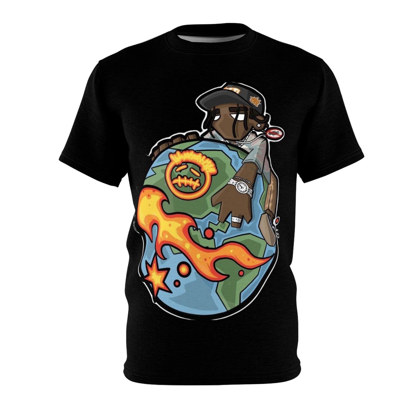 SWAG COLLECTION Urban Graphic Tee, Cool Streetwear, Unisex Casual Shirt, Trendy Summer Fashion, Unique Art Tee, Hip Hop Inspired Clothing