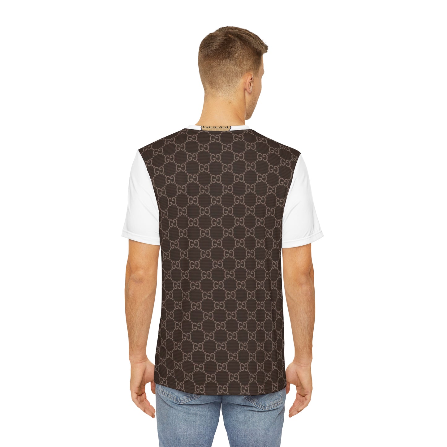 GUCCI Men's Polyester Tee (AOP)