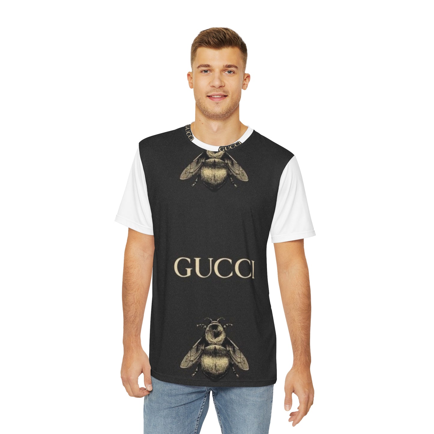 GUCCI Men's Polyester Tee (AOP)
