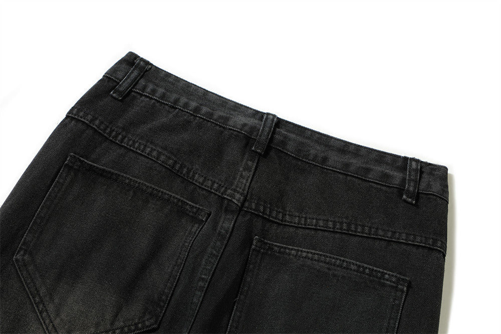 Fashion Rock Stitching Straight Jeans Men