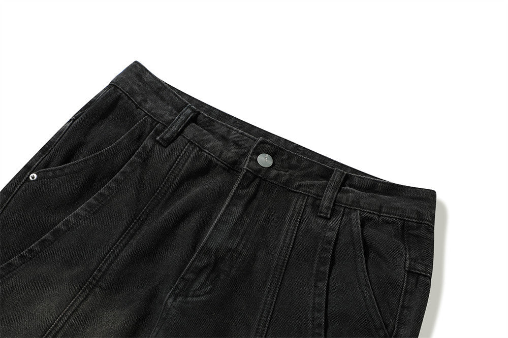 Fashion Rock Stitching Straight Jeans Men