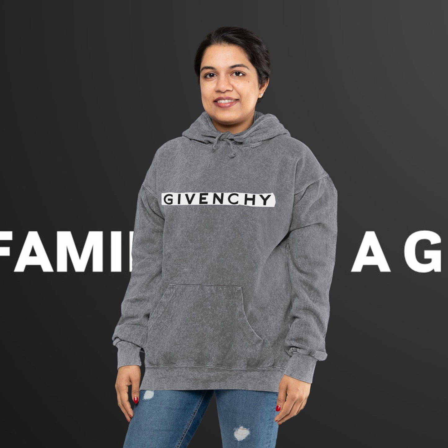 GIVENCHI Unisex Mineral Wash Hoodie