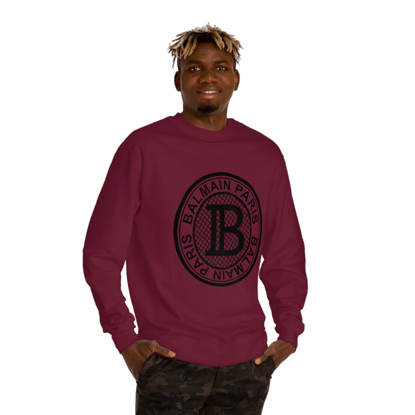 BALAMAIN Unisex Crew Neck Sweatshirt