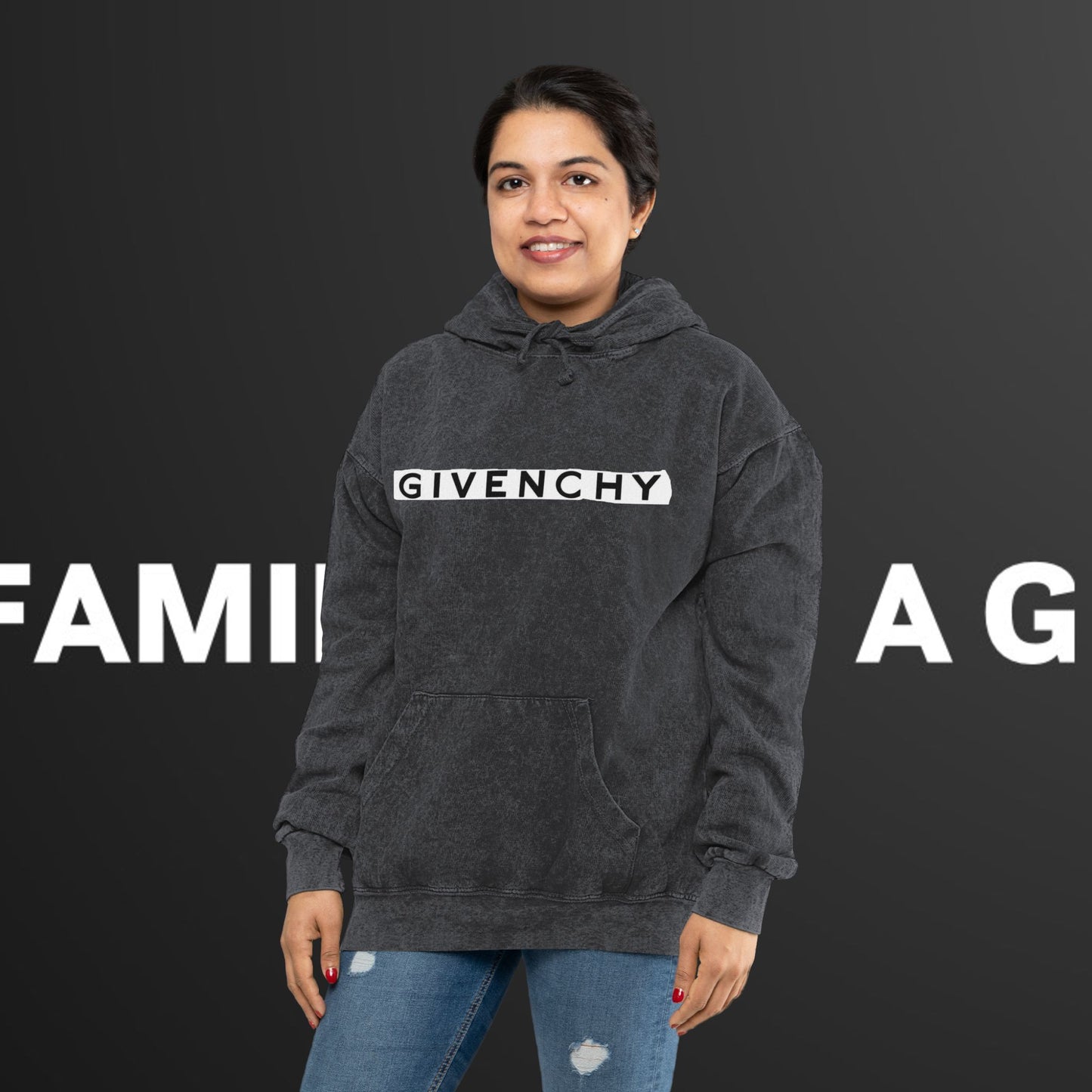 GIVENCHI Unisex Mineral Wash Hoodie