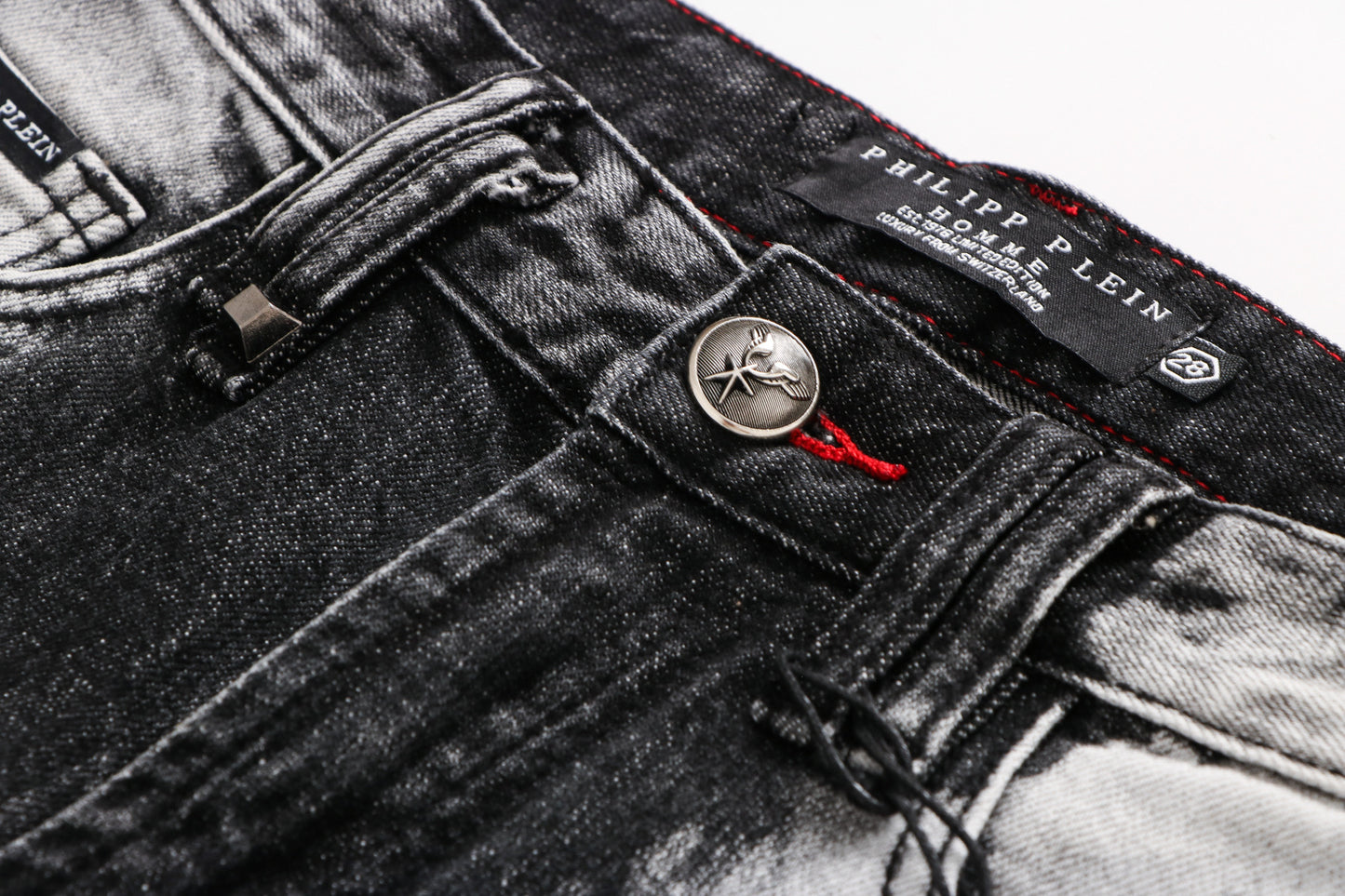 Human Bone Ripped Beggar Jeans Fashion Men