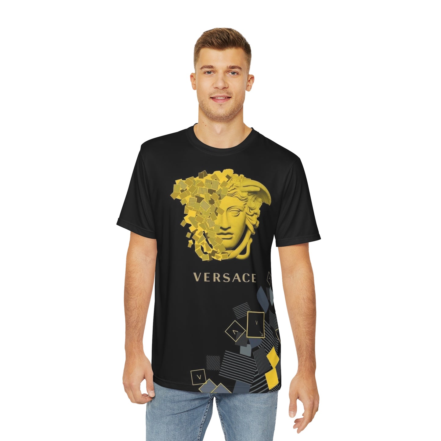 VERSACE  Men's Polyester Tee (AOP)