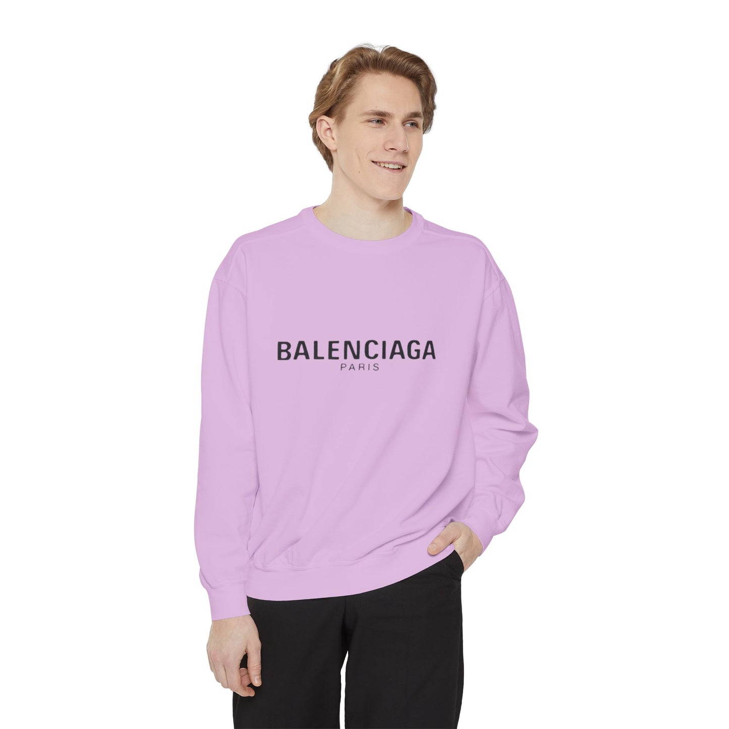 BALENCIAGA Unisex Garment-Dyed Sweatshirt