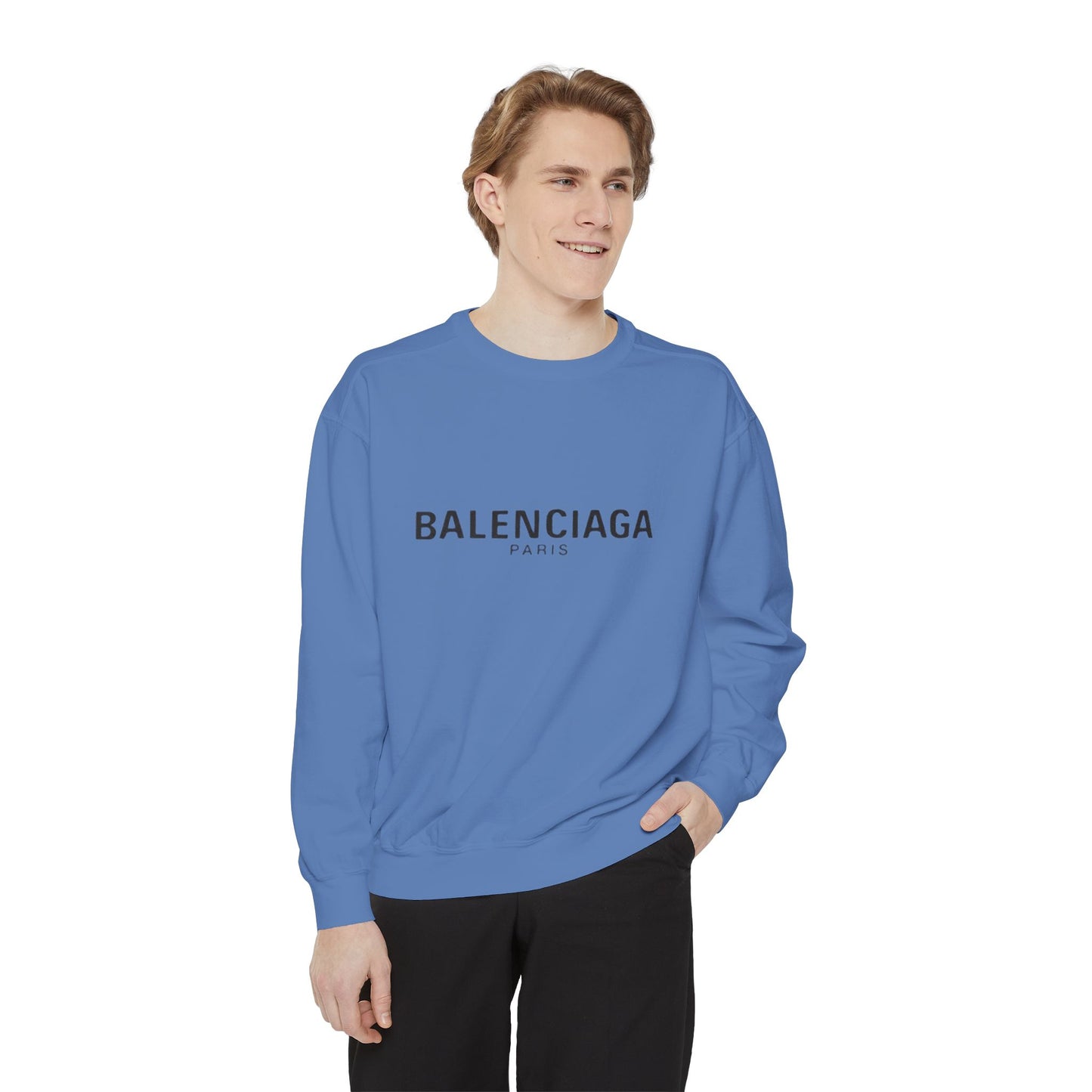BALENCIAGA Unisex Garment-Dyed Sweatshirt