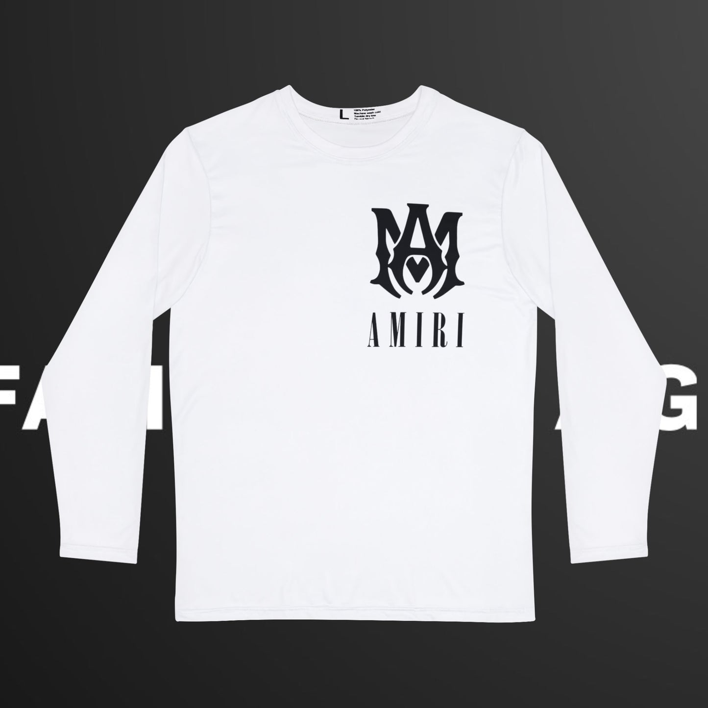 AMIRI Stylish Long Sleeve Tee for Men, Trendy Graphic Shirt,