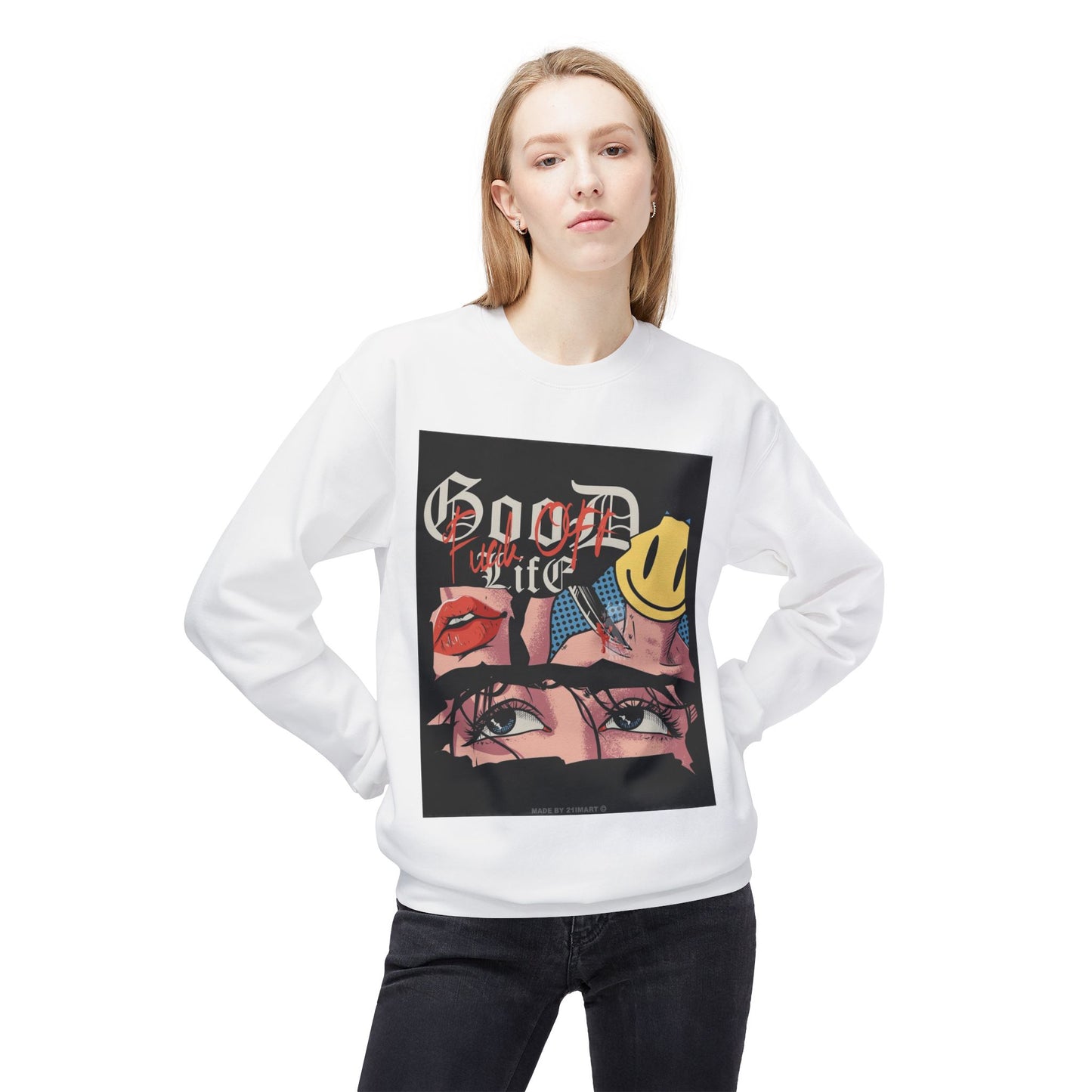 Unisex Midweight Softstyle Fleece Crewneck Sweatshirt