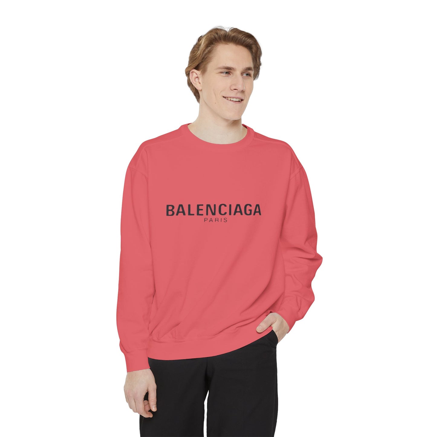 BALENCIAGA Unisex Garment-Dyed Sweatshirt